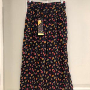 Victoria & Albert Print High Waist Wide Leg Pants